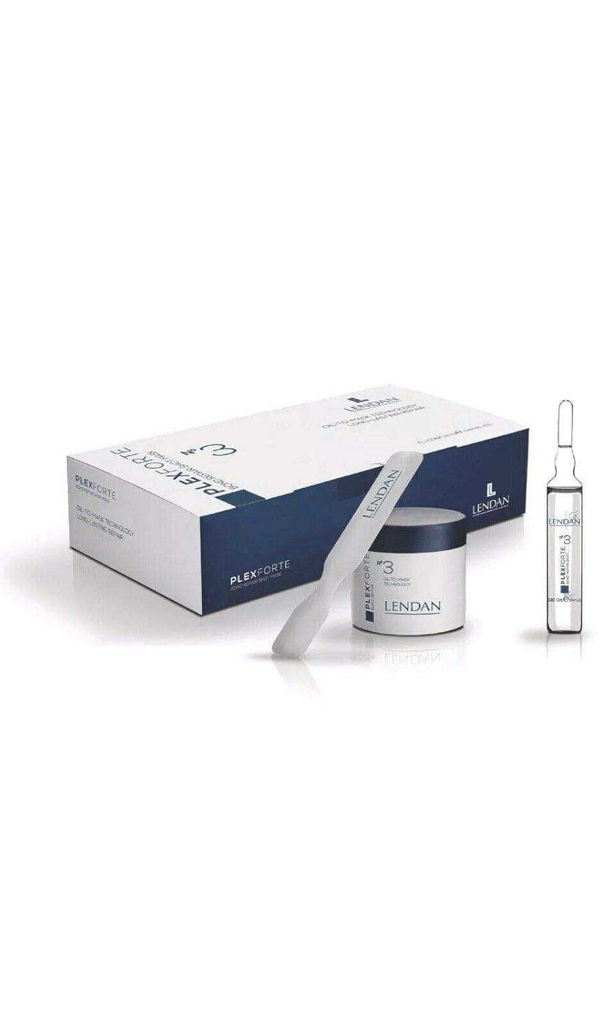 Lendan PlexForte KIT No.3 Instant Hair Repair Mask + No.5 Strengthens and Repair Conditioner 300ml for Damaged Hair