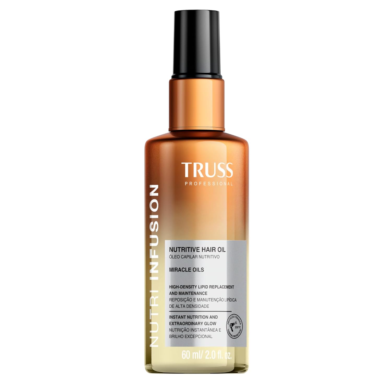 TRUSS Nutri Infusion Hair Oil for Damaged Hair - Hydrating, Anti-Frizz Finishing Oil - Provides Deep Nourishment, Heat Protection and Shine (2 fl oz)