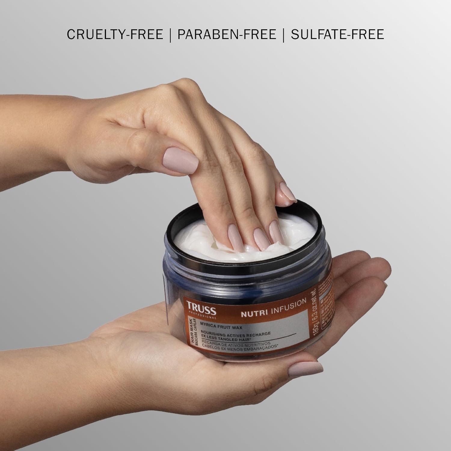 TRUSS Nutri Infusion Hair Mask - Deep Conditioning Treatment for Dry, Damaged, or Chemically Treated Hair with Myrica Fruit Wax - Restores Lipids, Hydrates, and Reduces Tangling (6.3 oz)