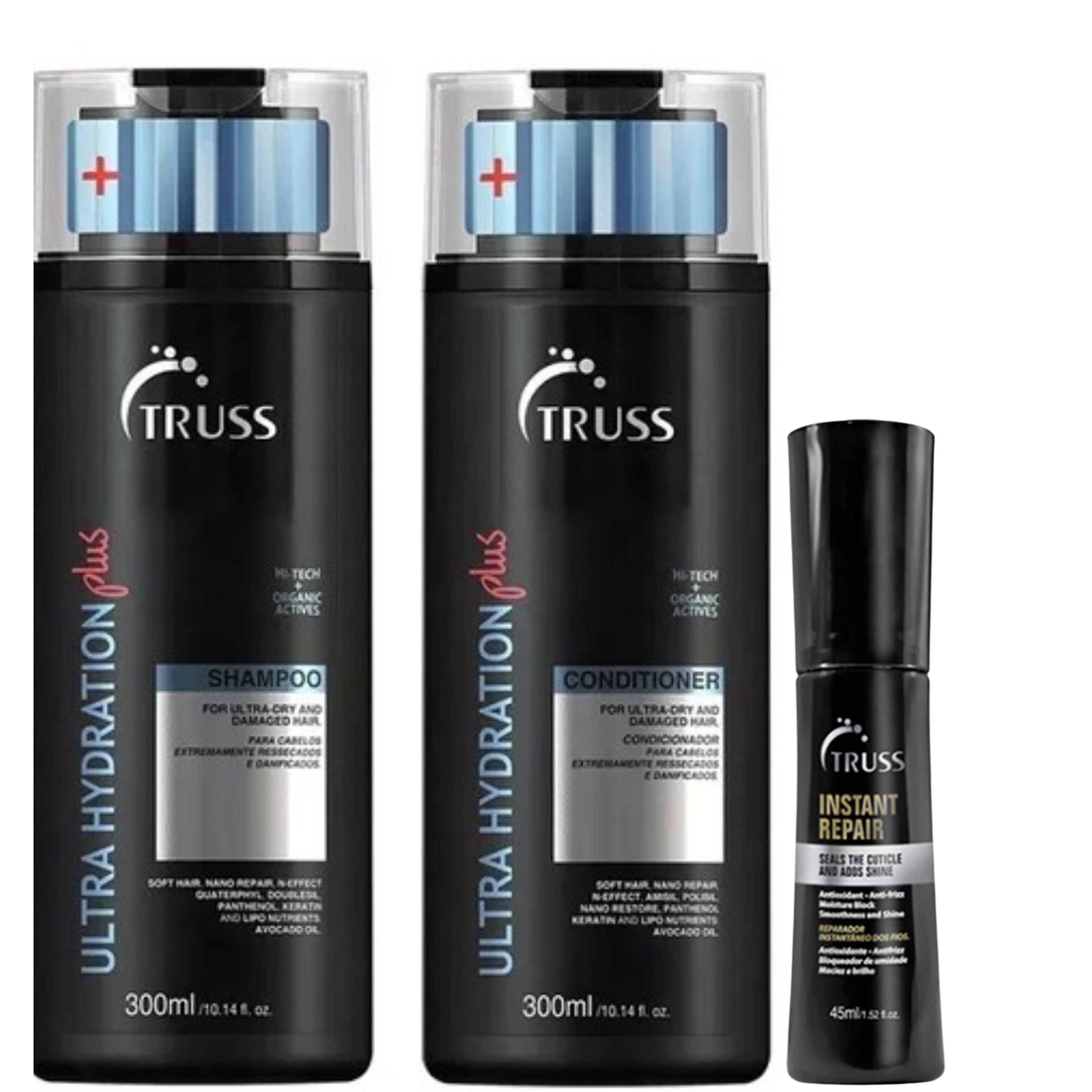 TRUSS Ultra Hydration Plus Trio – Shampoo, Conditioner & Instant Repair